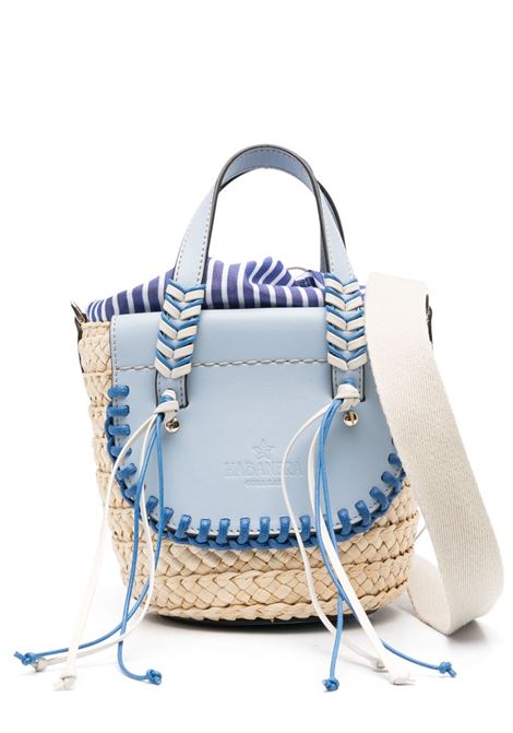 Borsa intrecciata tropicana in celeste e beige Cuba Lab - donna CUBA LAB | 8056420208832